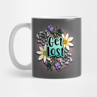 Get Lost Floral Mug